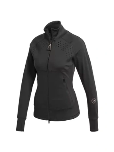 Adidas By Stella Mccartney Truepur Athletic Zip Jacket In Black