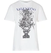 VALENTINO PRINTED T-SHIRT,VALU4K3HWHT