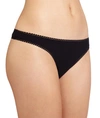 On Gossamer Cabana Cotton Blend Stretch Hip G-string In Black