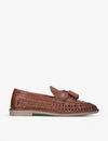 KG KURT GEIGER OSCAR TASSEL LEATHER LOAFERS,690-10004-4425733109