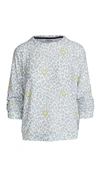PJ SALVAGE SMILEY LEOPARD PULLOVER