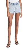 ALEXANDER WANG BITE FLIP HIGH RISE SHORTS