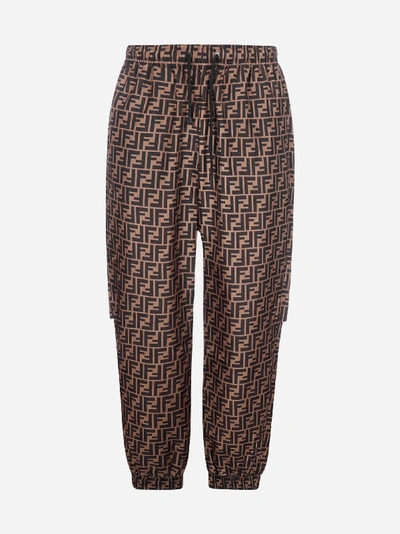 Fendi Ff Logo Nylon Track Pants