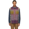 BURBERRY BURBERRY MULTICOLOR CHECK TINDALL PATCHWORK SHIRT