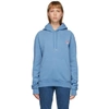 AMI ALEXANDRE MATTIUSSI BLUE AMI DE COEUR HOODIE