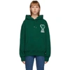 AMI ALEXANDRE MATTIUSSI AMI ALEXANDRE MATTIUSSI GREEN AMI DE COEUR HOODIE