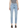 LEVI'S BLUE 501 SKINNY JEANS