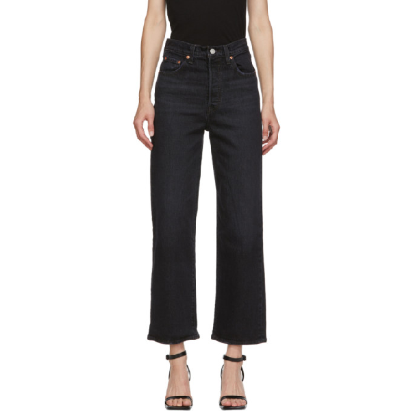 Levi's Levis Black Ribcage Straight Ankle Jeans In Feelin' Cag | ModeSens
