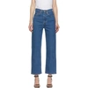 LEVI'S BLUE RIBCAGE STRAIGHT ANKLE JEANS