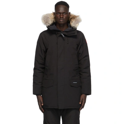 Canada Goose Langford Fusion Fit Parka With Genuine Coyote Fur Trim In Black