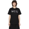 MCQ BY ALEXANDER MCQUEEN BLACK MCQ SWALLOW LOGO T-SHIRT