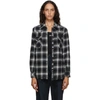 OFF-WHITE OFF-WHITE GREY CHECK BOXY SHIRT