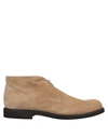 Tod's Ankle Boots In Beige