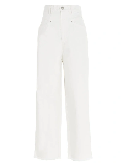 Isabel Marant Naliska Cropped Jeans In White