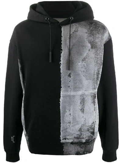 A-cold-wall* Painted Panel Hoodie In Black