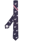 THOM BROWNE LION PRINT TIE