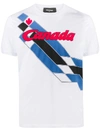DSQUARED2 加拿大图案T恤