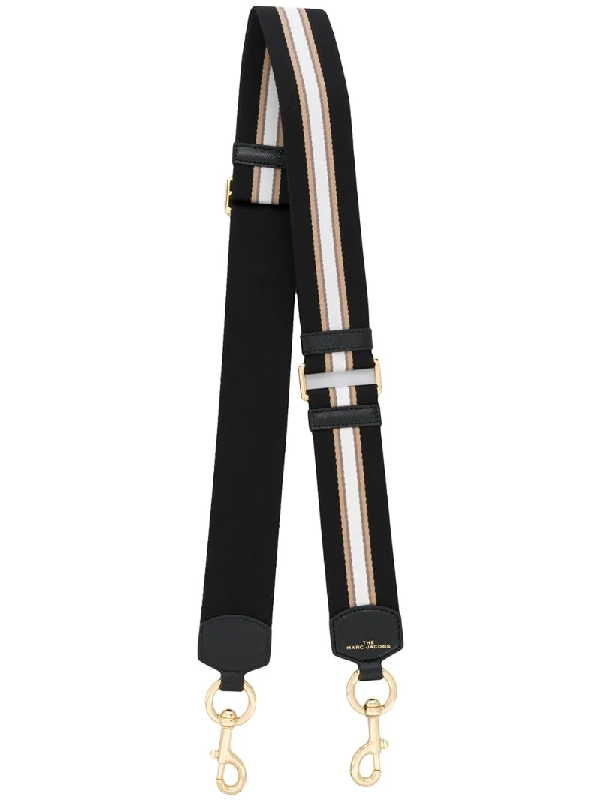 Marc Jacobs Striped Bag Strap In Black ModeSens