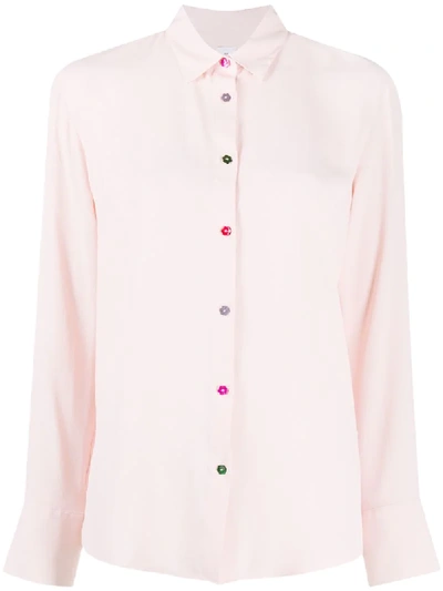 Ps By Paul Smith Tailored Contrasting Cuff Shirt In Pink