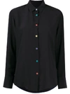PS BY PAUL SMITH POINTED COLLAR SILK SHIRT