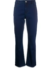 PIAZZA SEMPIONE HIGH-WAISTED DENIM FLARES