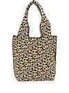 KENZO KNITTED LOGO-PATTERN TOTE BAG