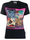 VERSACE JEANS COUTURE MIXED PRINT T-SHIRT