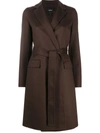 Theory Luxe New Divide Coat In Brown