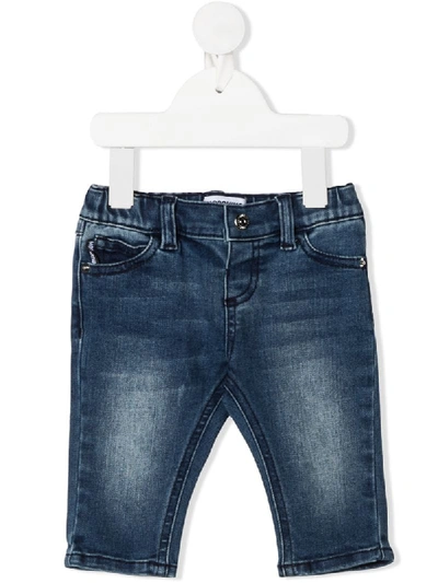 Moschino Babies' Skinny Fit Jeans In Blue