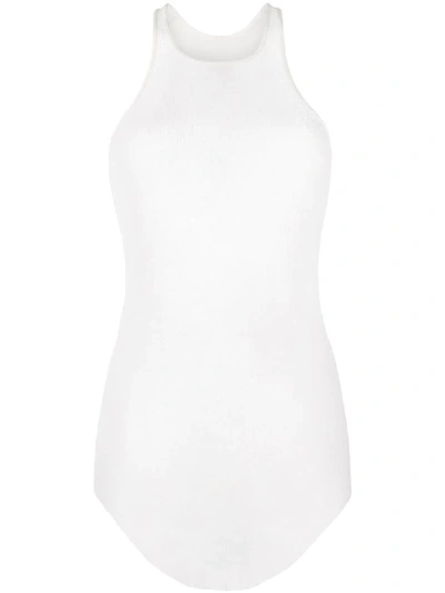Rick Owens Racer-back Tank Top In White