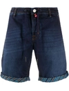 JACOB COHEN DRAWSTRING DENIM BERMUDA SHORTS