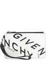 GIVENCHY GIVENCHY REFRACTED LOGO PRINT CLUTCH