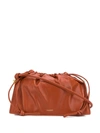 Yuzefi Bom Leather Shoulder Bag In Brown