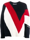 Valentino Logo Jumper In Blue
