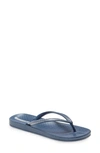 Ipanema Ana Metallic Iv Flip Flop In Blue/ Silver