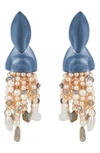 ALEXIS BITTAR LAYERED WATERFALL DROP CLIP EARRINGS,AB0SE027062