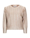 Msgm Sweaters In Gold