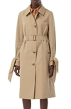 BURBERRY TIE CUFF SINGLE BREASTED TRENCH COAT,8032218