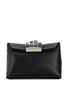 ALEXANDER MCQUEEN FOUR RING LEATHER MINI BAG
