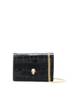 ALEXANDER MCQUEEN LEATHER CARD HOLDER ON CHAIN