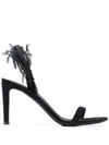 GIUSEPPE ZANOTTI CRAZYHORSE LEATHER SANDALS