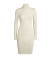 WOLFORD WOOL-COTTON RIBBED DRESS,15677997