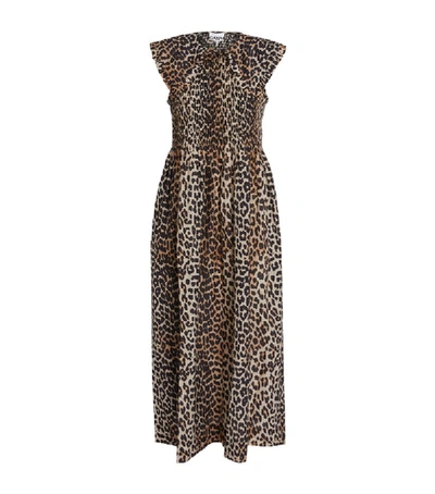 Ganni Leopard Printed Dress