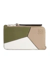 LOEWE LOEWE GRAINED LEATHER PUZZLE COIN CARD HOLDER,15677588