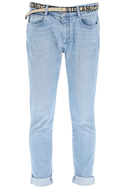 Stella Mccartney Jeans Skinny Con Cintura In Blu