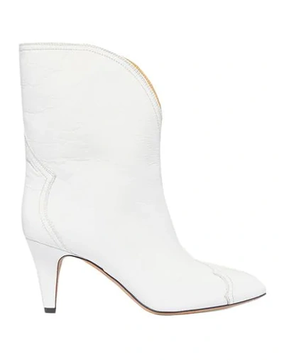 Isabel Marant Ankle Boots In White