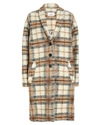 Isabel Marant Étoile Gabriel Checked Single-breasted Coat In 90be Beige
