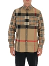 BURBERRY BURBERRY PATCHWORK CHECK OVERSIZED SHIRT