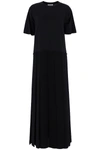 The Row Essentials Robi Crepe Maxi Dress In Black (black)