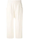 Osklen Cropped-hose Mit Tiefem Schritt In White